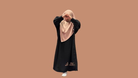 Abaya Bubble Mini manches bouffantes plissées