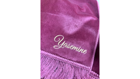 Tapis de prière personnalisé prénom – Vieux rose