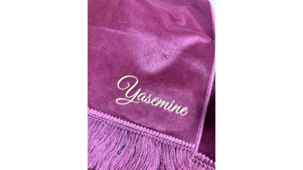 Tapis personnalisé vieux rose