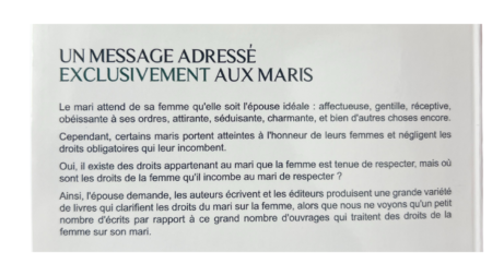 UN MESSAGE ADRESSE EXCLUSIVEMENT AUX MARIS – Edition Istiqama