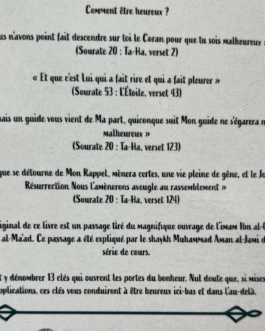 LES CLES DU BONHEUR – Ibn Qayyim