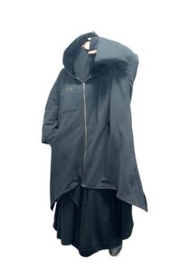 Veste polaire noire avec capuche