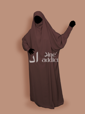 Jilbab 1 pièce bois de ros