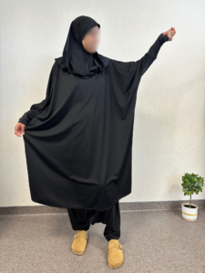 Jilbab de bain  2 pièces sarouel  NOIR