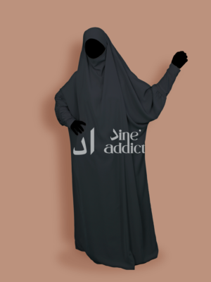 Jilbab 1 piece gris