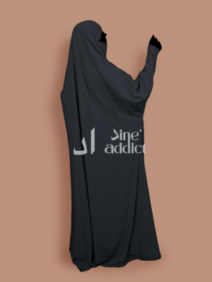 Jilbab 1 pièce Gris Foncee