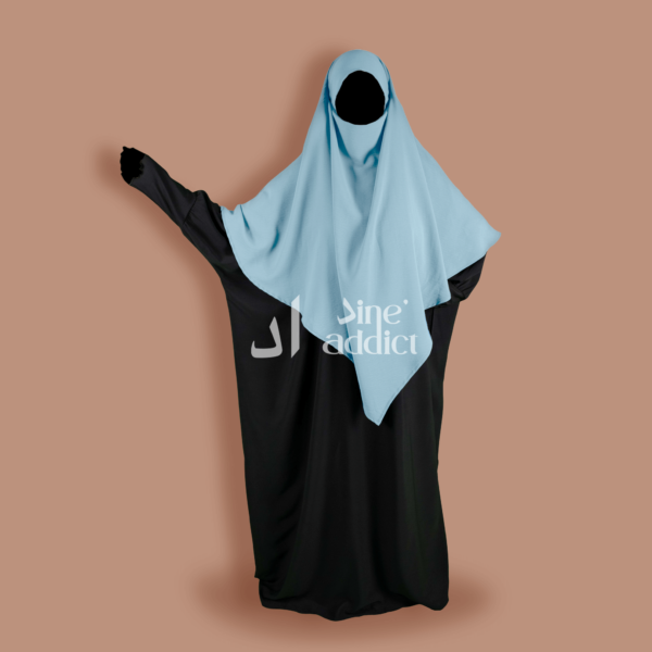 Khimar 2 voile jazz baby blue