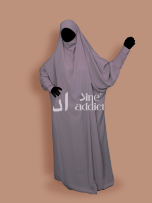 Jilbab 1 pièce Lilas