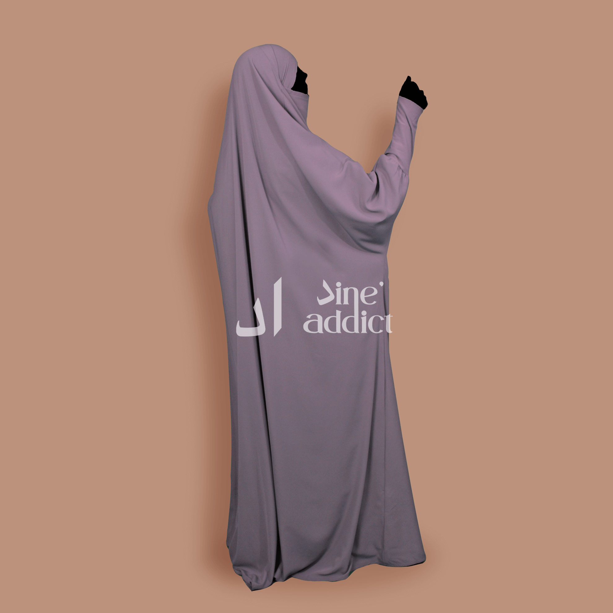 Jilbab 1 pièce Lilas