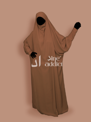 jilbab 1 pièce pêche