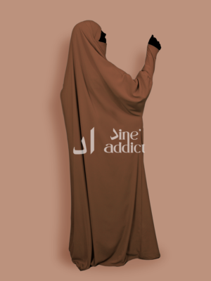 jilbab 1 pièce pêche