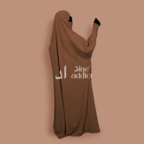 jilbab 1 pièce pêche