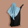 khimar 2 voiles Jazz Baby blue khimar 2 voiles Jazz Baby blue