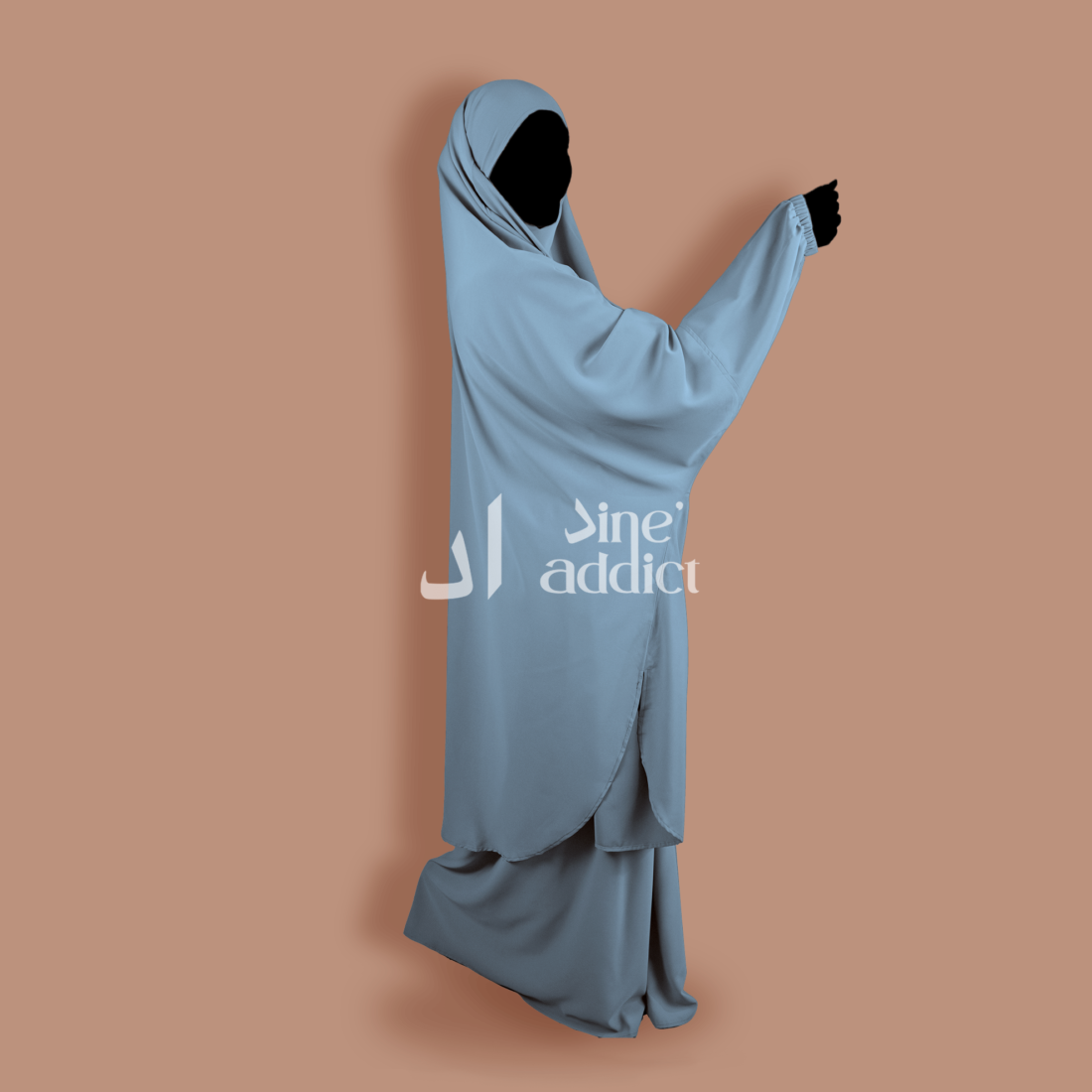 Jilbab 2 pièces jupe soie médine 1