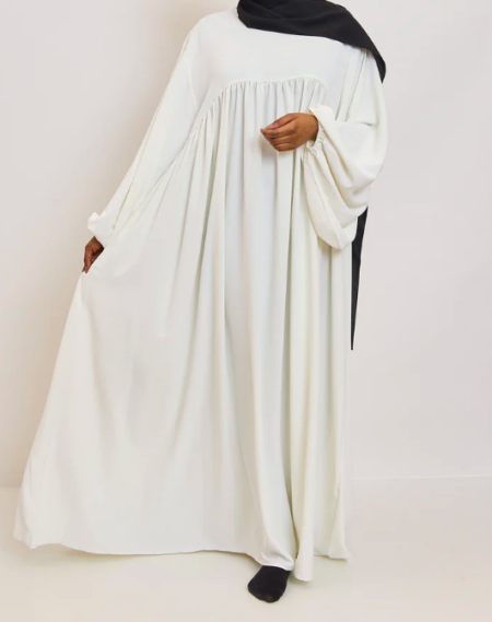 Abaya manches bouffantes en Jazz