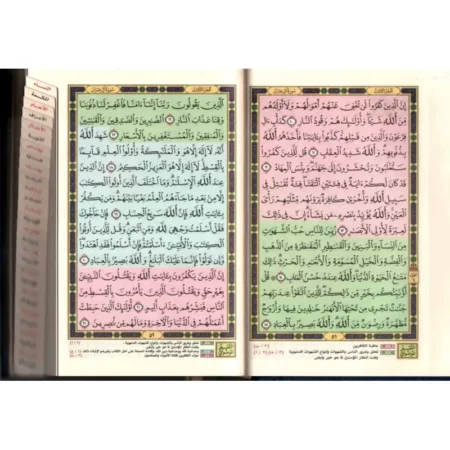 Coran (Hafs), avec index thématique, (Arabe)