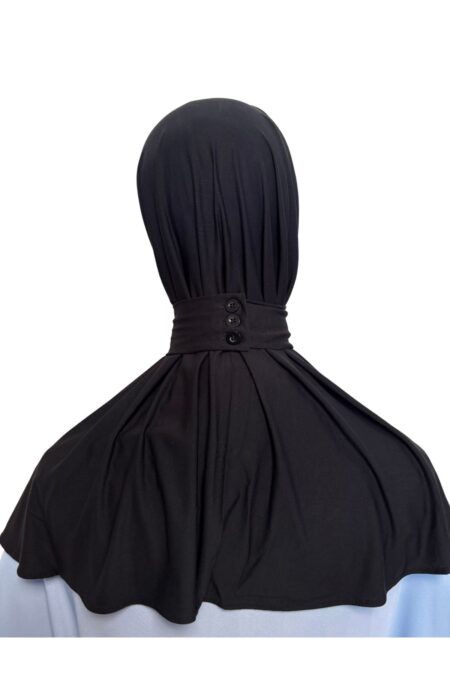 Cagoule jersey bambou avec bande à boutonner