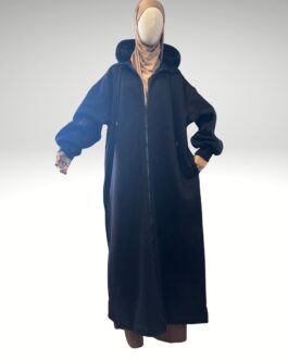 Veste Sweat Hadia “noir” – Zip Intégral