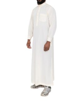 Qamis avec pantalon – Qamis saoudien col brodé