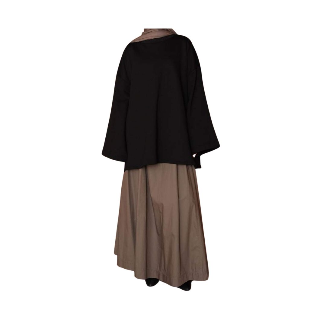 jupe popeniere taupe