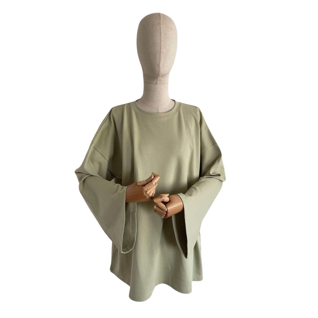 T- shirt coton vert d eau