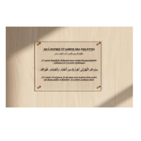 Plexi Invocation Entrée et Sortie des Toilettes – 12×16 cm