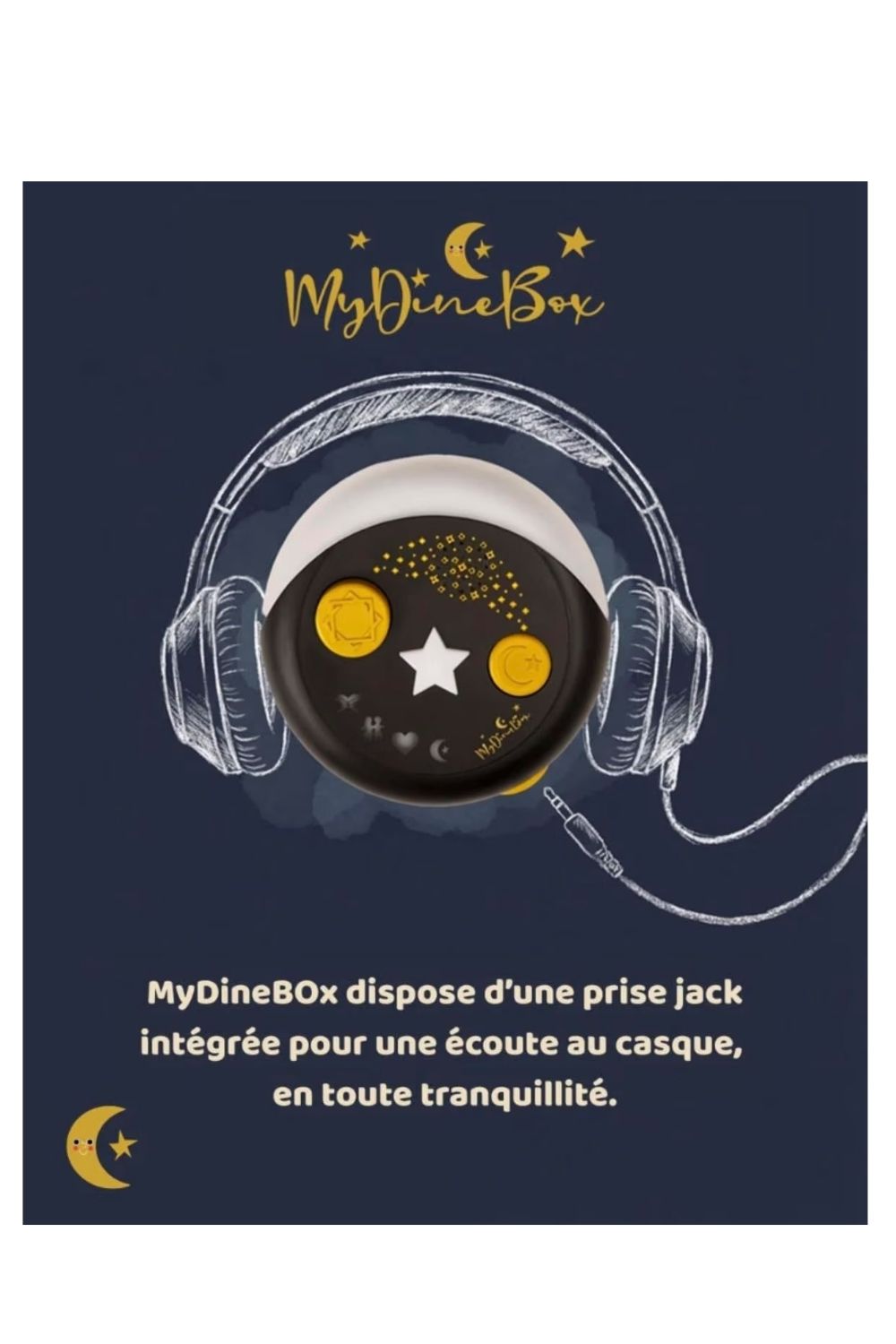 Détail de la conteuse islamique MyDineBox avec ses pictogrammes lumineux