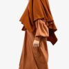 Abaya enfant fillette manches bouffantes miel