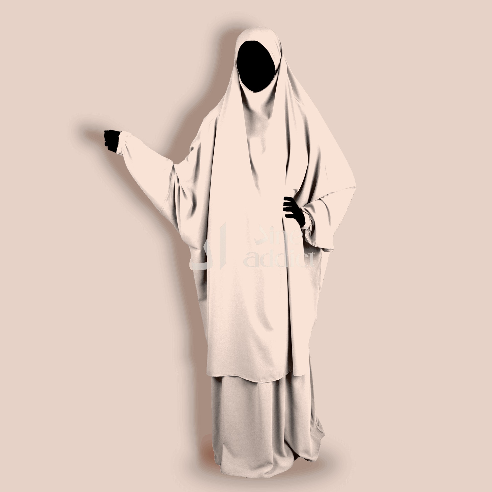 Jilbab 2 pièces jupe – soie de Médine – Image 4