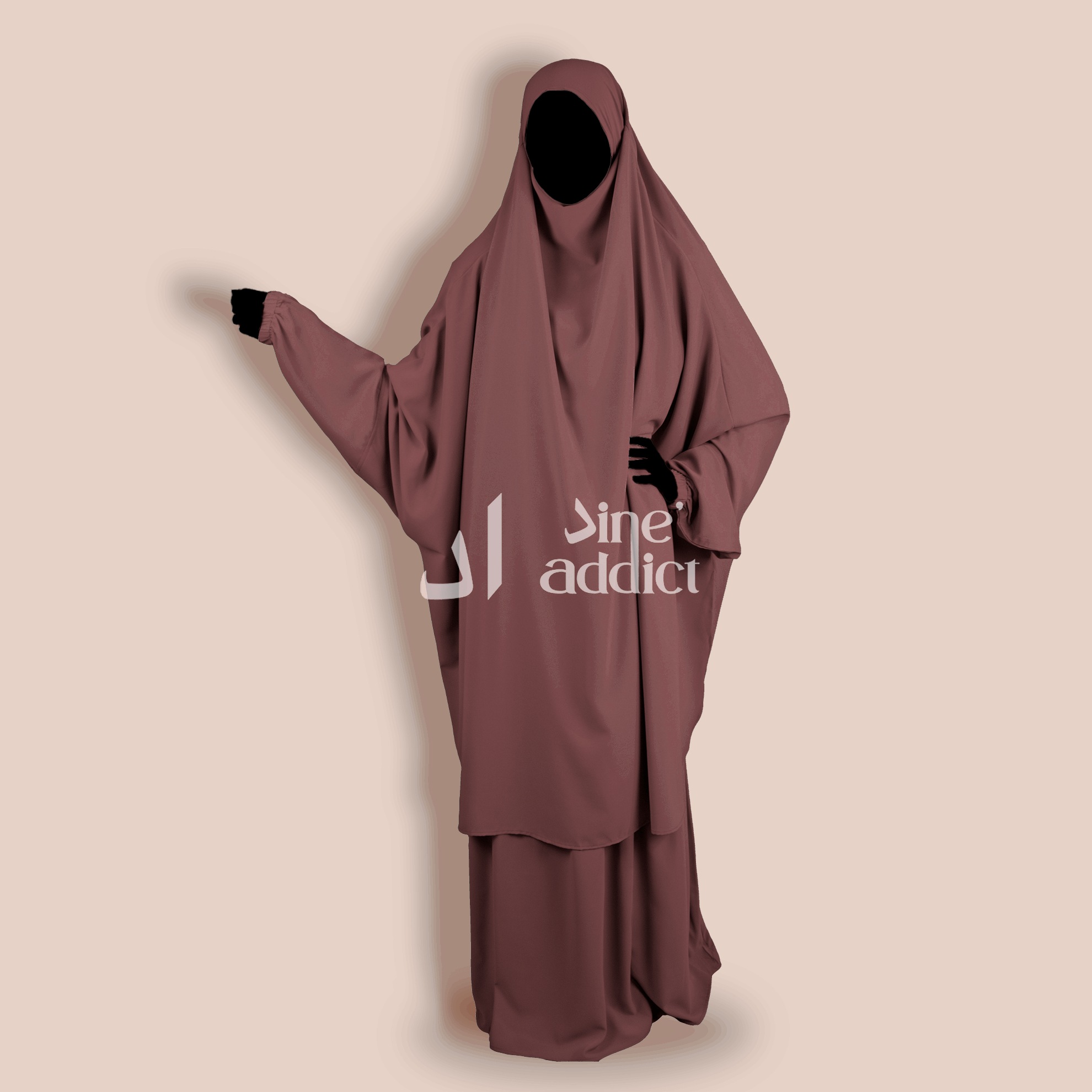 Jilbab 2 pièces jupe – soie de Médine – Image 13