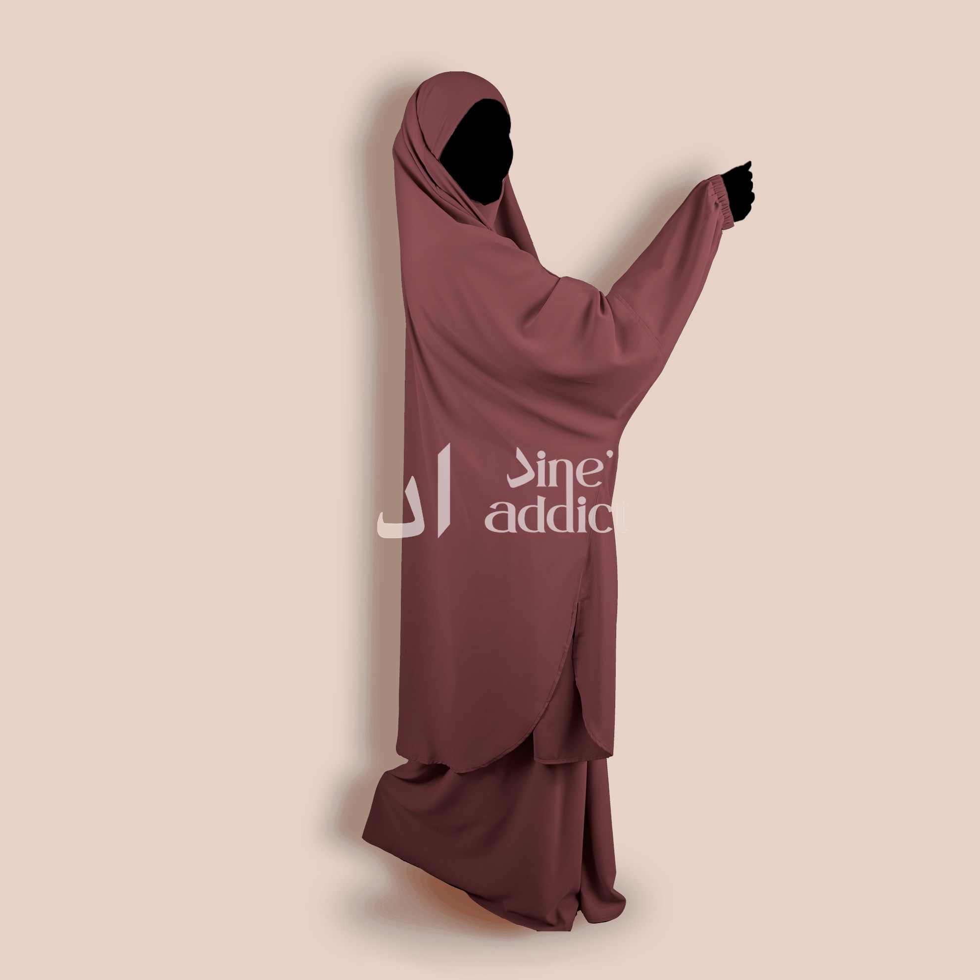 Jilbab 2 pièces jupe – soie de Médine – Image 14