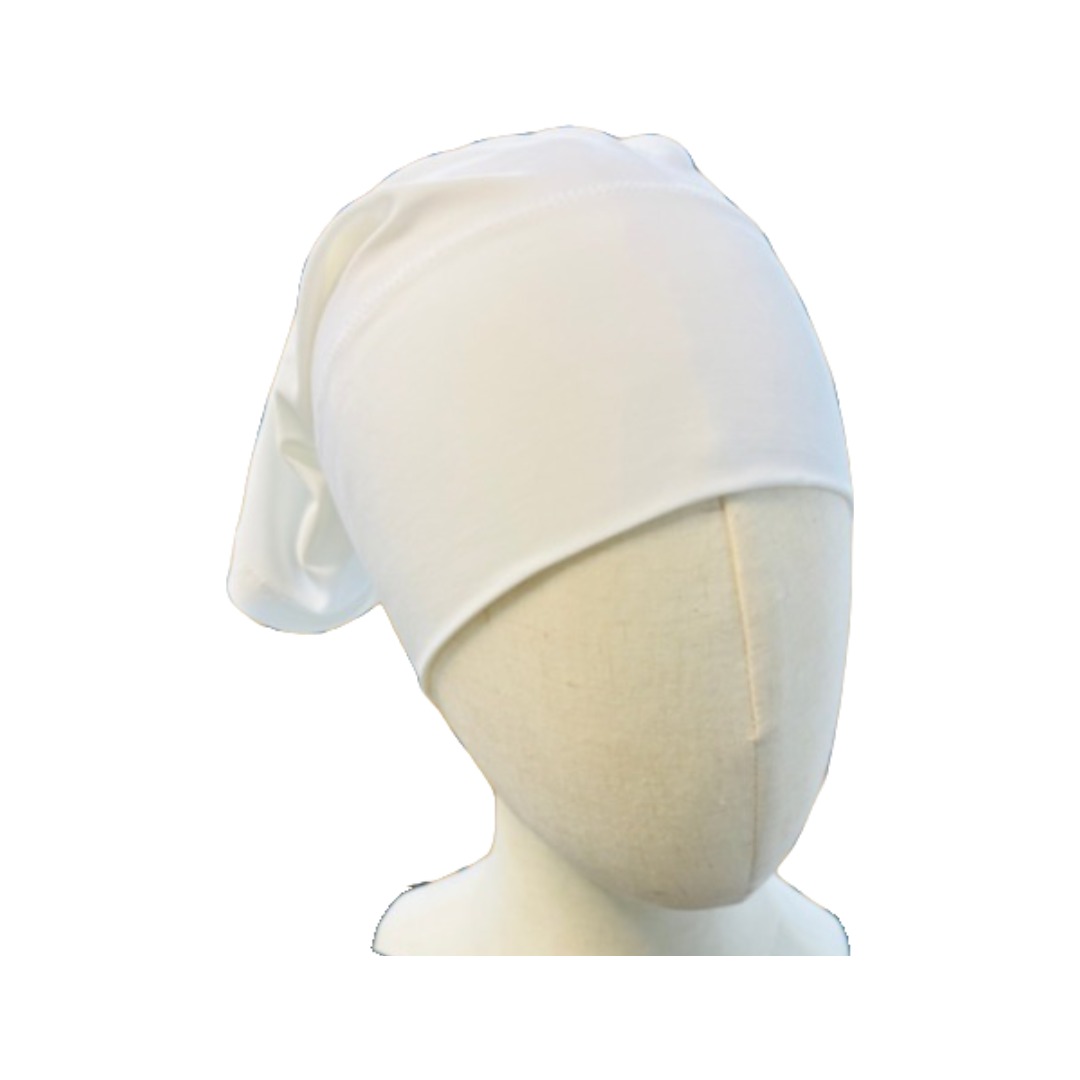 Bonnet tube jersey premium blanc – DineAddict