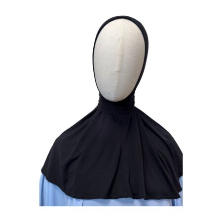 Cagoule jersey bambou avec bande à boutonner