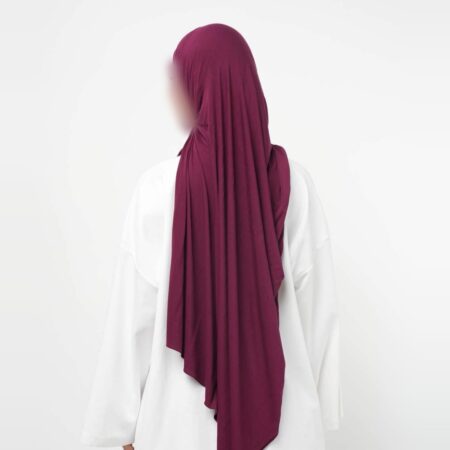 Hijab jersey bambou – 200 × 80 cm