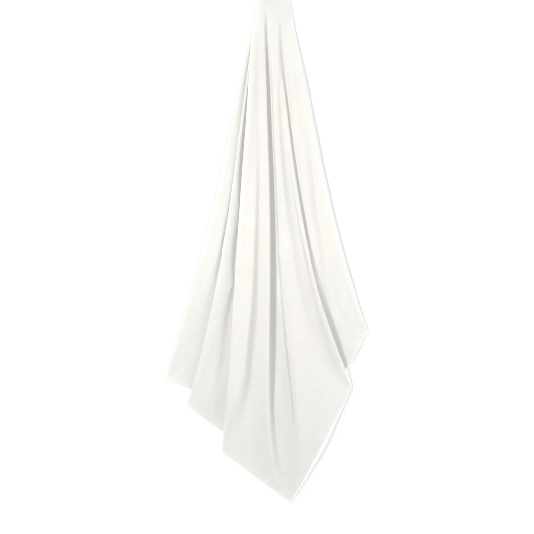 Hijab modal coton blanc suspendu
