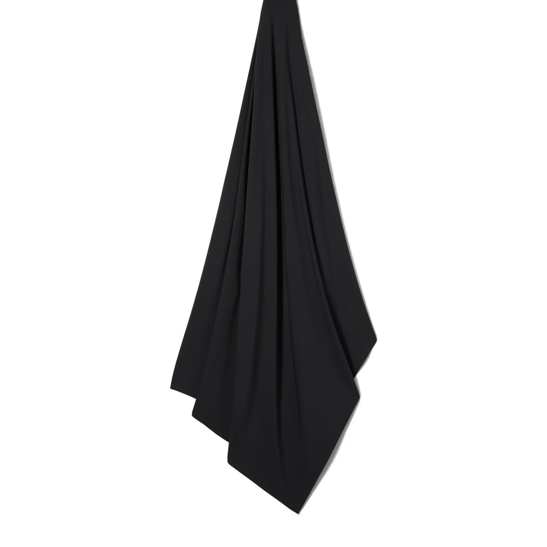 Hijab modal coton noir suspendu