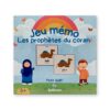 Boîte du jeu mémo Les prophètes du Coran, 50 cartes, dès 3 ans