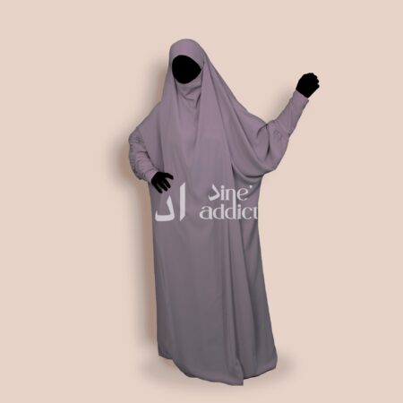 Jilbab 1 pièce manches en lycra