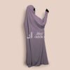 Jilbab 1 pièce manches en lycra couleur lilas
