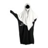 Khimar 2 voiles jazz blanc – vue de face – DineAddict