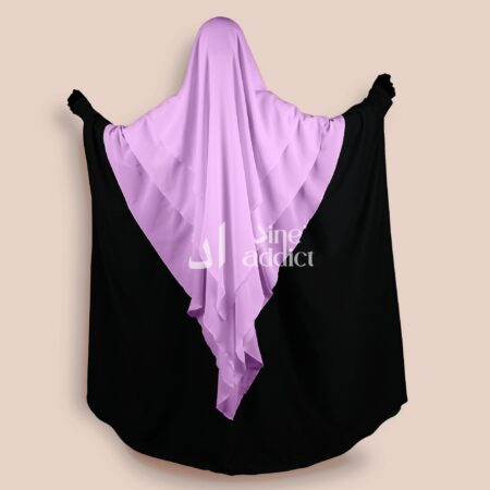 Khimar 3 voiles mousseline
