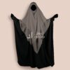 Khimar mousline 3 voiles Taupe