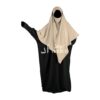 Khimar jazz beige – vue de face – DineAddict