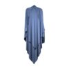 Khimar jersey premium couleur bleu jean