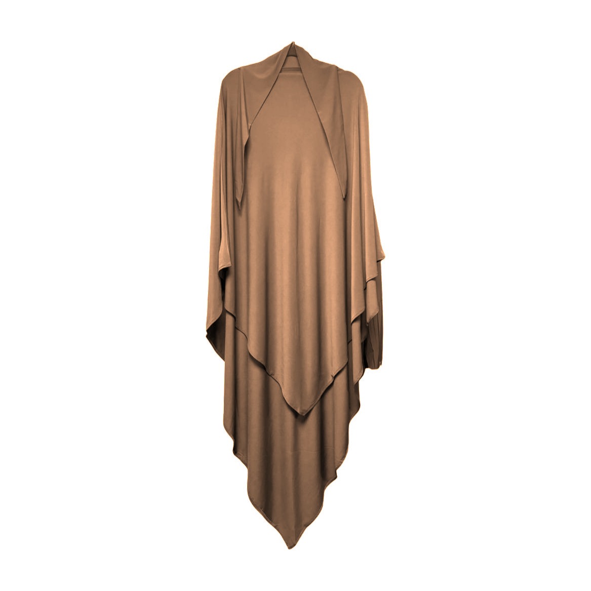 Khimar jersey premium couleur camel