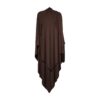 Khimar jersey premium couleur chocolat