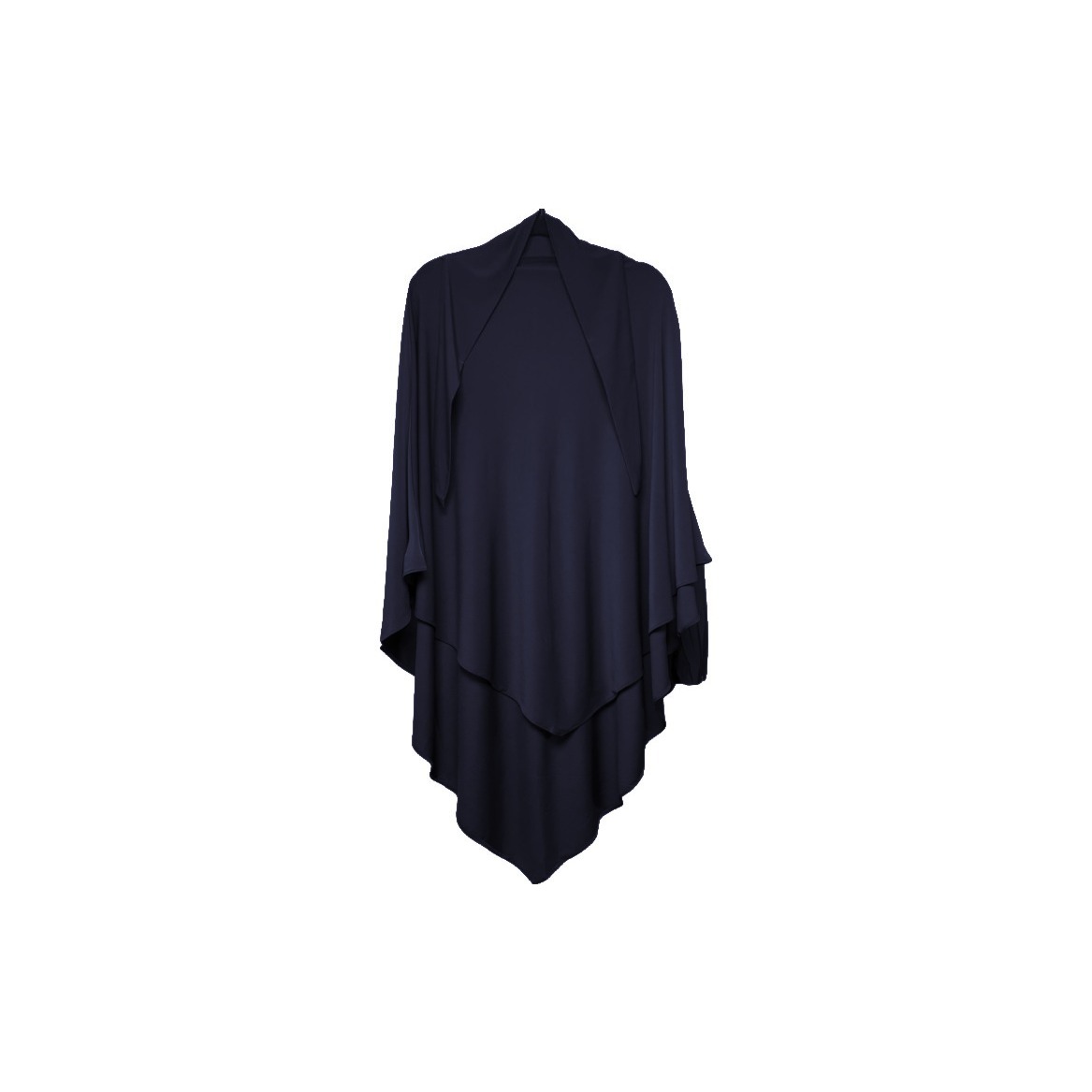 Khimar court en jersey premium couleur bleu marine