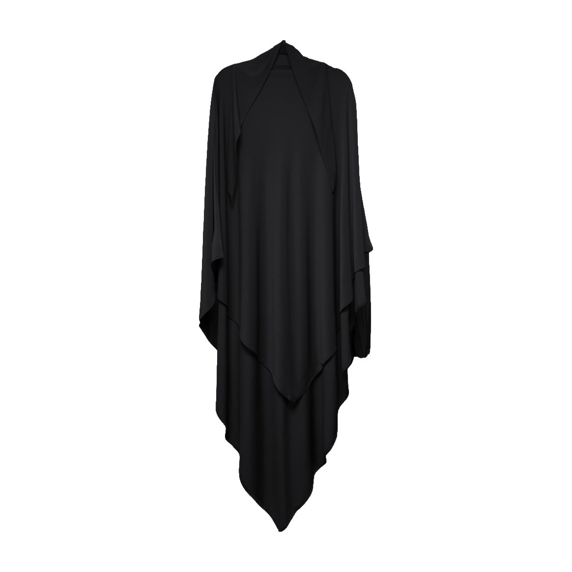 Khimar jersey premium couleur noir