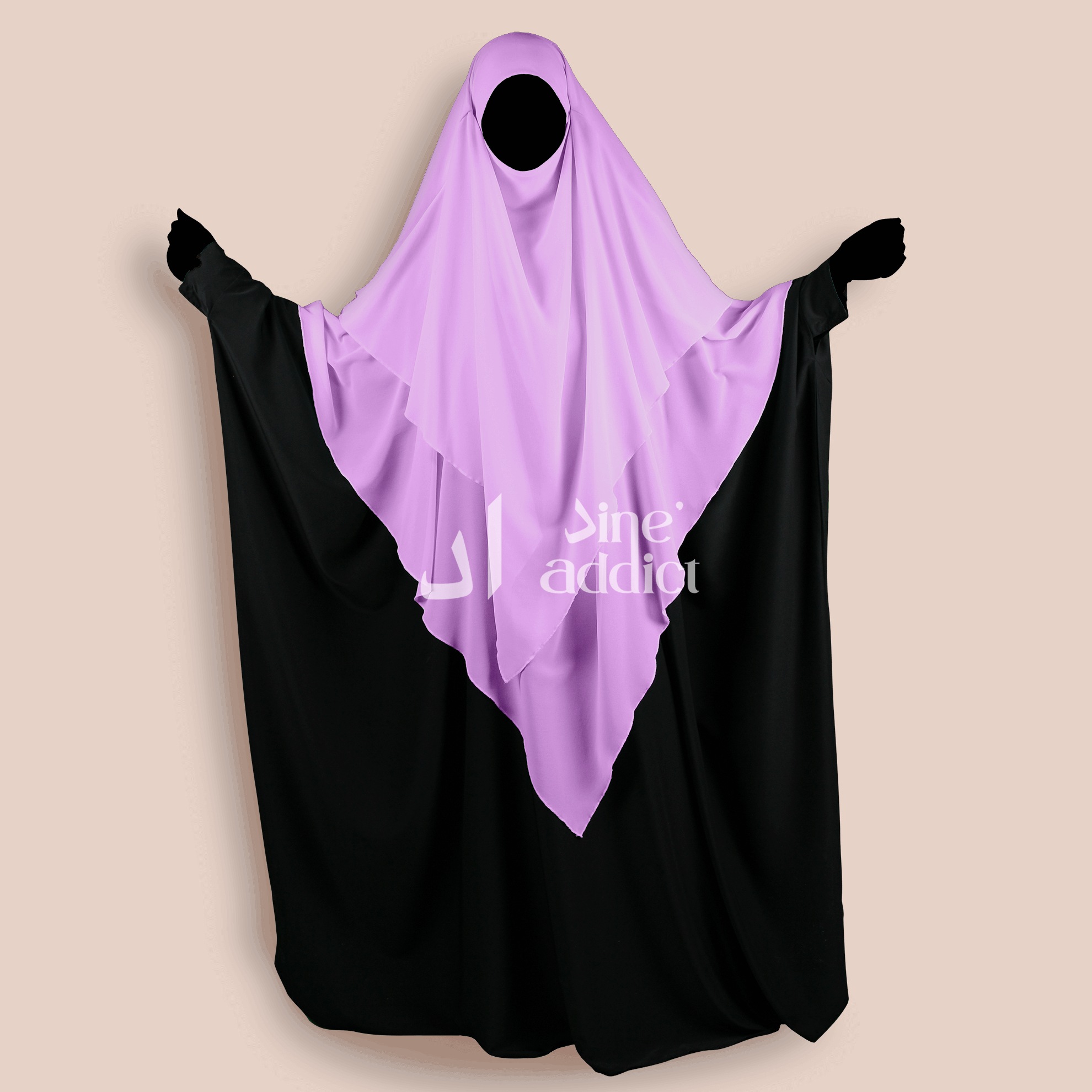 Khimar 3 voiles mousseline – Image 3