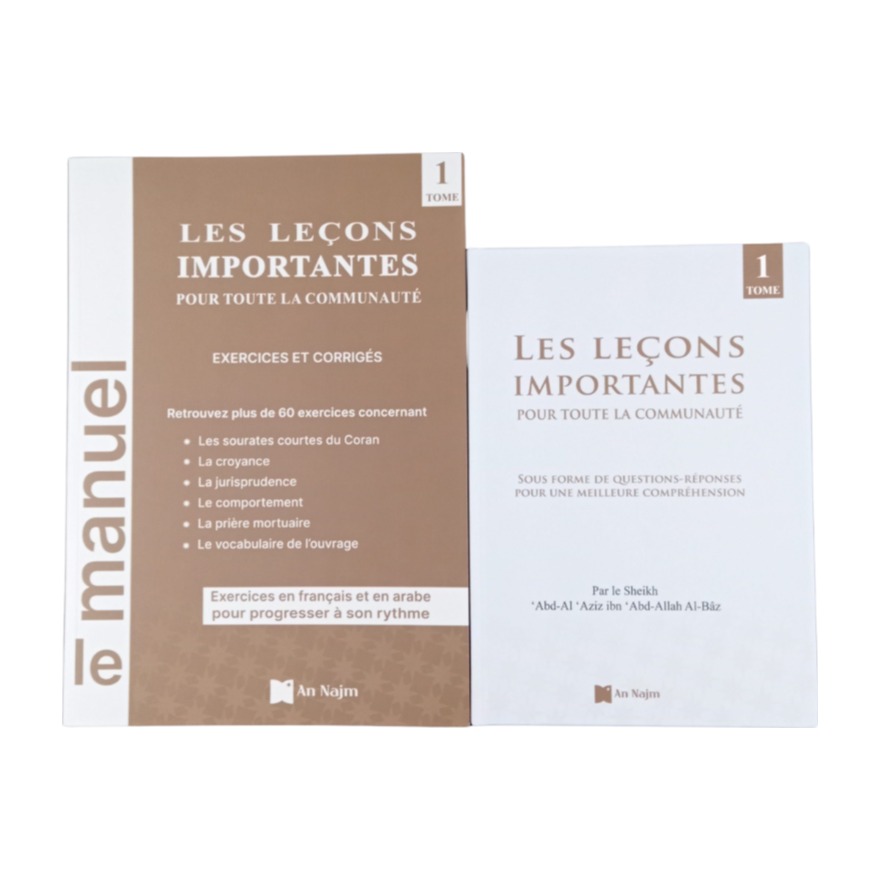 Livre « Les leçons importantes pour toute la communauté + livret d'exercices »